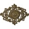 Ekena Millwork Katheryn Ceiling Medallion, Hand-Painted Mississippi Mud Crackle, 22 1/2"W x 30 3/8"H x 1 1/2"P CM30KTMMC - alternate 1